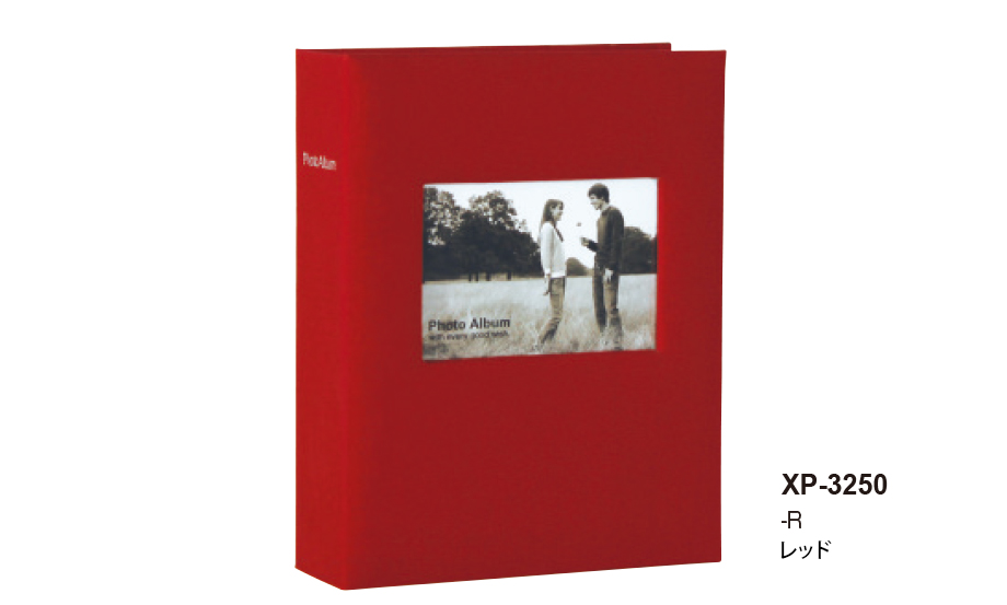 SEKISEI アルバム ポケット ハーパーハウス フレームアルバム Lサイズ 200枚収容 L 151~200枚 布 レッド XP-3250 khxv5rg